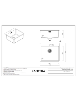 Мойка Kantera Lucia LUR130T