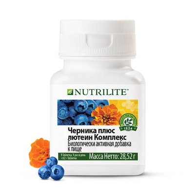 СОХРАНЕНИЕ ЗРЕНИЯ          Nutrilite™ Черника плюс лютеин, 62 таб.