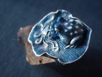 "Сулу, Царевна Морской Пучины", кольцо-лягушка (скульптурная миниатюра)