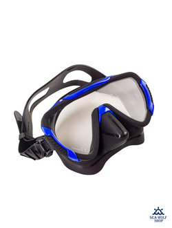 Маска для дайвинга Scorpena Miami, чёрно-син.