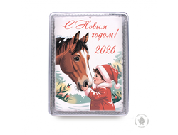 Девочка и лошадь "С Новым годом! 2026" (600 гр)