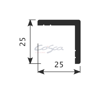 Угол AX001 - 25*25*2000мм
