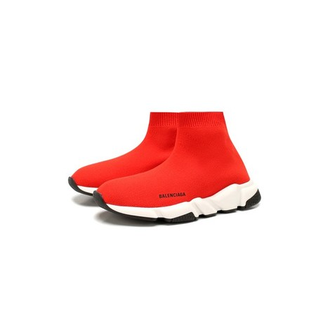Balenciaga speed trainer low red outlet