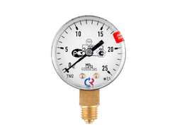 Манометр с поверкой 25,0 МПа, углекислый газ