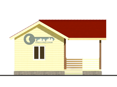 Б-12 ГАБАРИТНЫЕ РАЗМЕРЫ: (7Х7М) 1 ЭТАЖ, ОБЩАЯ ПЛОЩАДЬ: 40М²