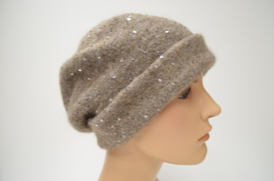 Берет с отворотом Vizio 1731 BRO ореховый