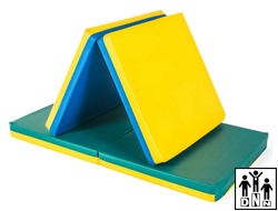 Мат гимнастический складной 2-х секционный