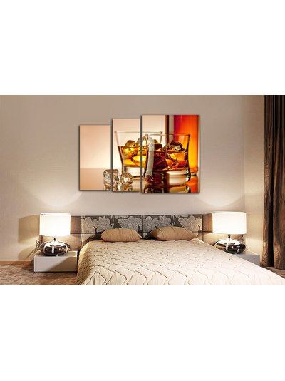 Модульная картина "Элитный алкоголь"