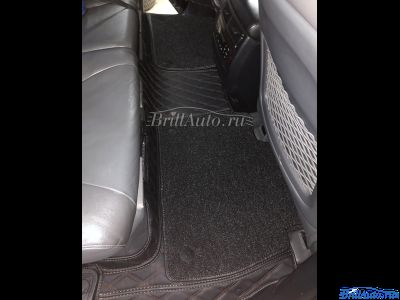 3D коврики в салон Toyota Land Cruiser 200 из экокожи