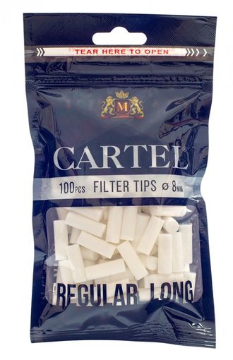 Фильтры для самокруток Cartel Regular Long 22x8мм 100шт