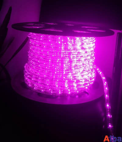 розовый дюралайт 13 мм