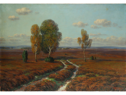 Лейнгрюн А. Осенние дали 1909 г. Холст, масло  90 x 132 (1043)