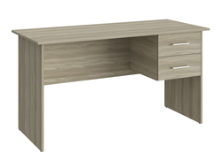 Стол офисный ОФ-113К с тумбой ОФ-21 Блэквуд сатиновый