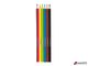 Карандаши цветные акварельные ЮНЛАНДИЯ «ЮНЫЙ ВОЛШЕБНИК», 6 цветов, шестигранные, заточенные. 181401