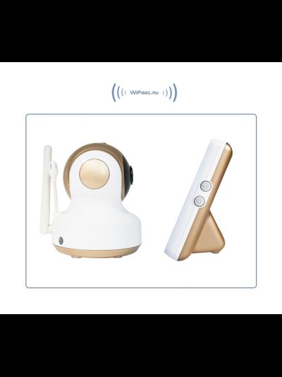 Ramili Baby RV1000X2 Двух режимная  видеоняня, монитор сенсорный 4,2" (11 см.) и моторизированная видеокамера 2 штуки. Датчик температуры. HD