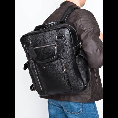 Кожаный рюкзак Corruda Premium black (арт. 3092-61)