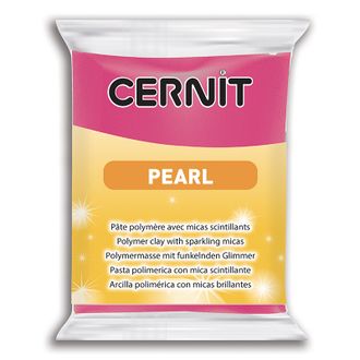 полимерная глина Cernit Pearl, цвет-magenta 460 (маджента перламутр), вес-56 грамм