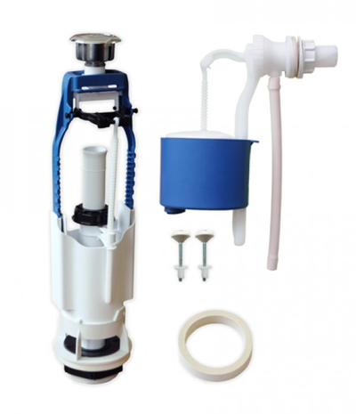 Сливная арматура для бачка унитаза УКЛАД ПСКОВ кнопочная БОК.ПОДВ. аб 68.54.14.3