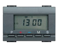 Bticino L4466 Программируемый недельный таймер, 3 модуля, антрацит