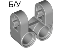 ! Б/У - Technic, Axle and Pin Connector Perpendicular Double Split, Light Bluish Gray (41678 / 4211889) - Б/У