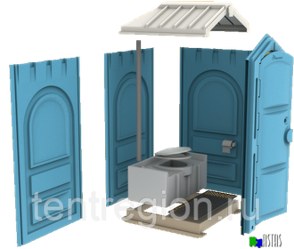 Мобильная туалетная кабина «Люкс Ecogr»