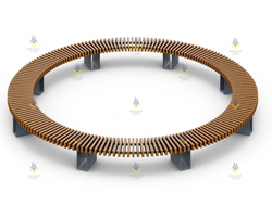 1728 Скамейка «Радиус»