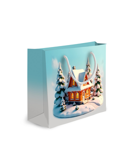 Пакет подарочный "В гостях у сказки", 20х22х14