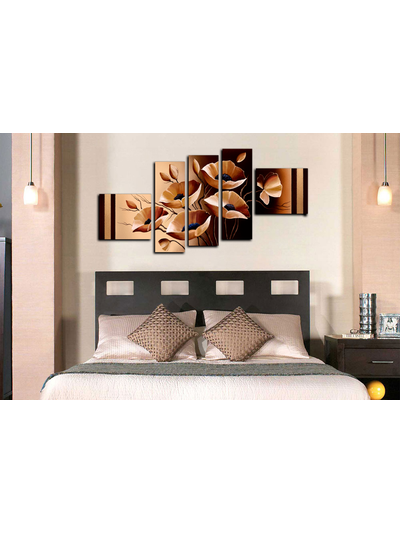 Модульная картина "Необычные цветы"