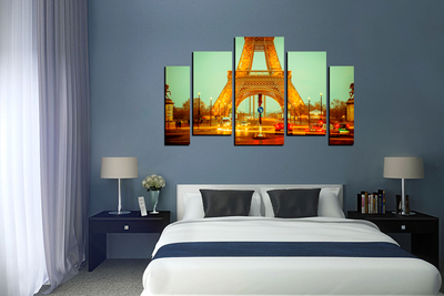 Модульная картина "Однажды в Париже"