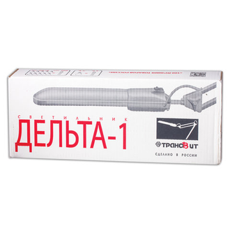 Светильник настольный "Дельта 1", на струбцине, люминесцентный, 11 Вт, черный, высота 70 см, G23, с BL-1