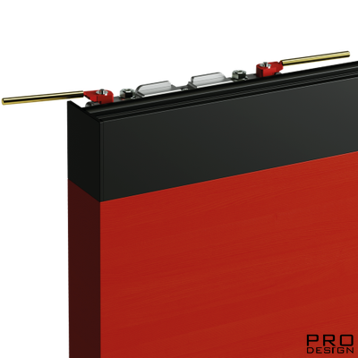 Раздвижная система Magic EQUAL для двери 68-110см до 40кг (черный анод.) (38-40 мм)