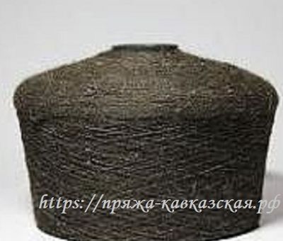 Кавказская натуральная шерсть в бобинах  черный