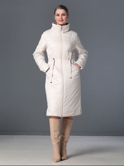 Пальто 25317 слоновая кость