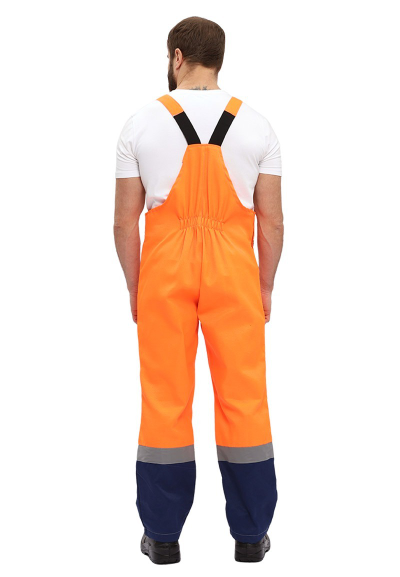 Костюм "ЛЕГИОН" куртка/полукомб. ОРАНЖЕВЫЙ/Т.СИНИЙ