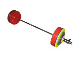 ШП-009 ШТАНГА РЕКОРДНАЯ ДЛЯ ПАУЭРЛИФТИНГА 332,5 КГ В НАБОРЕ