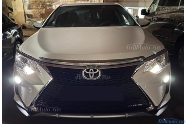 Обвес Toyota Camry в стиле Lexus + тюнинг фары