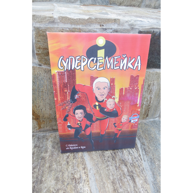 картина художника на холсте