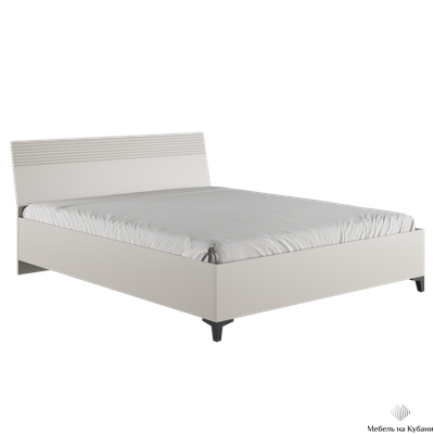 Ника Кровать 1600 с осн. дсп (мдф бежевый мат-05 / лдсп кашемир) (с настилом)