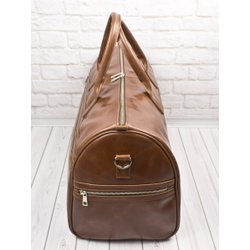 Кожаная дорожная сумка Caspoli Premium brown (арт. 
4040-52)