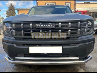 Защита переднего бампера Папа Тюнинг d60 Haval H3 2024-