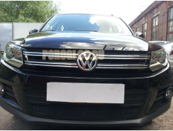 Защита радиатора Volkswagen Tiguan (рестайлинг) 2011-2016 black