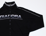 Олимпийка на молнии Diadora Classic Logo Черный / Белый