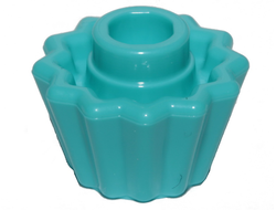 Minifigure, Utensil Cupcake Liner - Indented Top, Medium Azure (65468d / 6287932)