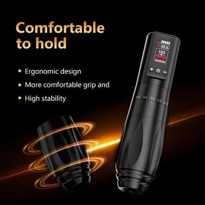 Беспроводная тату машинка BRONC V77 Strokes 2.0 - 4.2mm X 2Power Black