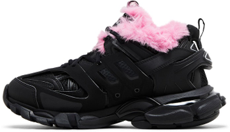 Кроссовки Balenciaga Track Sneaker Fake Fur Black Pink