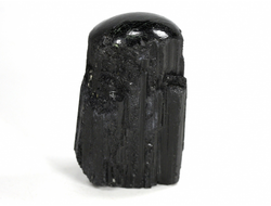 Турмалин чёрный шерл, кристалл стоячий, полированная верхушка, Бразилия (58*32*20 мм, 85 г) №29743
