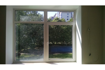 Установка окна ПВХ с откосами из сендвич панелей.
 Срок изготовления окна - 5 дней, срок установки - 1 день.