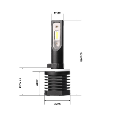 Светодиодные лампы H27 (880/881) Optima LED QVANT, 5000K, 12-24v, (комплект, 2шт)