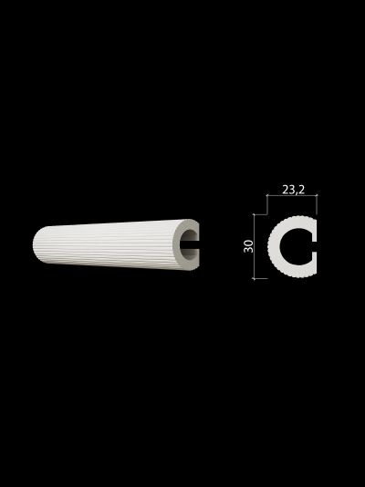 Молдинг Decor Dizain DD635, дюрополимерный, влагостойкий, под покраску, длина 2 м