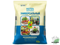 Грунт 10л Универсальный ГЕРА KEVA BIOTERRA с биогумусом